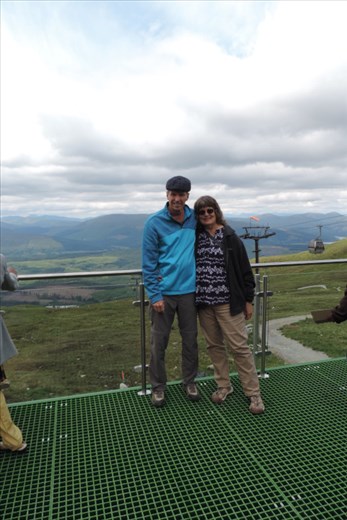 Anna and Kent enjoying the view