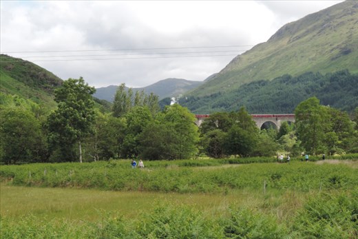 Jacobite Steam Train on the famous Glenfinnan Viaduct (from Harry Potter movies)