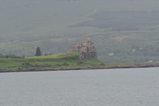 Duart Castle overlooks the pier at Craignure on Iona