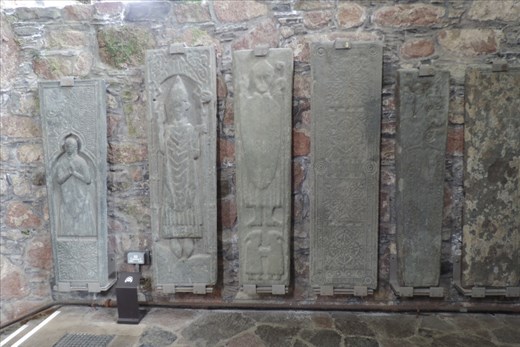 There are numerous grave markers for warriors that protected Iona and the Abbey