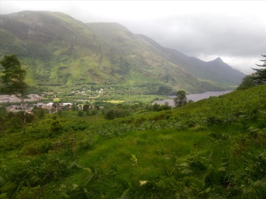 Kinlochleven sits at the head of Loch Leven -- hence its name