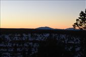 Looking south from the Powell Viewpoint to the San Francisco Peaks bathed in the first light of a new day.: by taylortreks, Views[195]