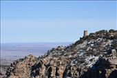 Looking eastward from Navajo Viewpoint provided a rare view of the Watchtower, designed by Mary Colter.: by taylortreks, Views[247]