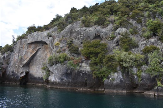 Carvings were made in the 1970s -- rather disappointing as we had hoped they were made soon after the Maori arrived in New Zealand in 1300-1500.