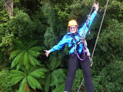 Anna had a GREAT time, especially with the longer zips on the new course.