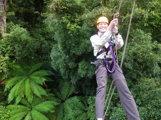 While Kent held on with both hands ... but still had a good time.