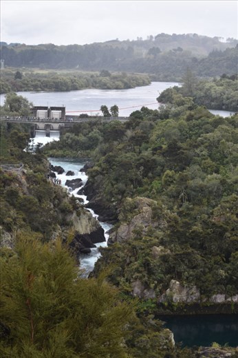 It takes a few minutes for water to fill the upper portion of the ravine.