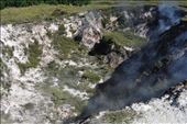 Most of the craters have live steam coming from underground. This is a small crater near the south end of the valley.: by taylortreks, Views[311]