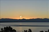Later during our stay at Nelson, we saw a different sunset, this time with just a single cloud being backlit by the setting sun.: by taylortreks, Views[291]