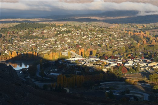 Our holiday house was just above and to the right of the historic bridge at Alexandra.