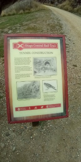 As per usual, the nearby message board provided key info about the tunnel.