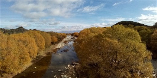 Blue skies and white clouds made a picture perfect end to our cycling adventure!