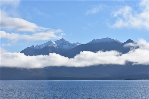 A low scud layer provided a nice contrast and really set off the snow-capped mountain peaks.
