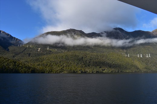 Power lines led away from the station at the head of the Lake and on up the adjacent ridge.