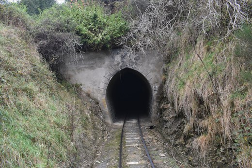 Whew! We made it out to the other side of the arched tunnel.
