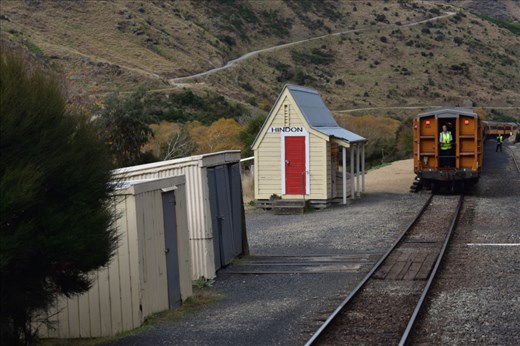 The trains met at Hindon, which was one of the few places they had room to pass.