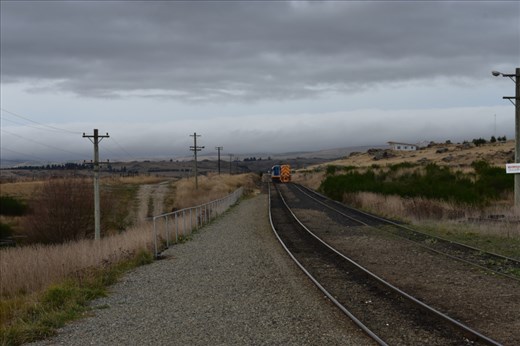 The engine is now moving over to our set of rails for the return journey.