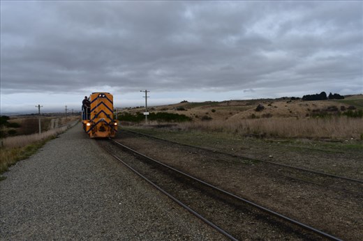 Almost there ... make sure you're well clear of the rails!