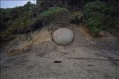 The waves and wind exposed other boulders that would eventually end up on the beach.: by taylortreks, Views[357]