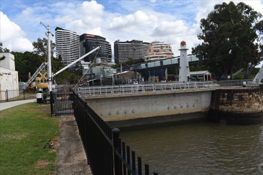 The dry dock and lighthouse were other key exhibits at the AUS Maritime Museum.