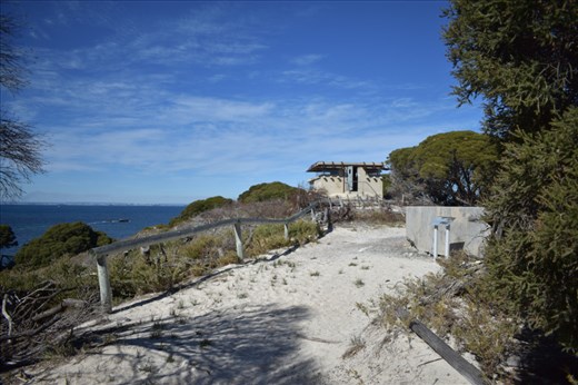 One of the WWII lookout posts on the East side of the Island.