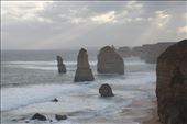 The 12 Apostles loomed eerily as the sun struggled to break through.: by taylortreks, Views[291]