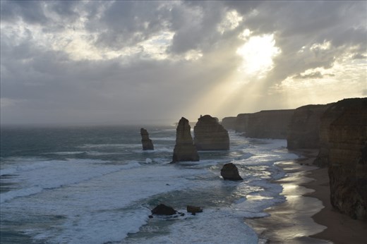 Even though the sun didn't make it all the way out, the scene was still idyllic.