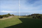 Cape Otway Lighthouse peeked over the ridge behind the flagstaff.: by taylortreks, Views[190]