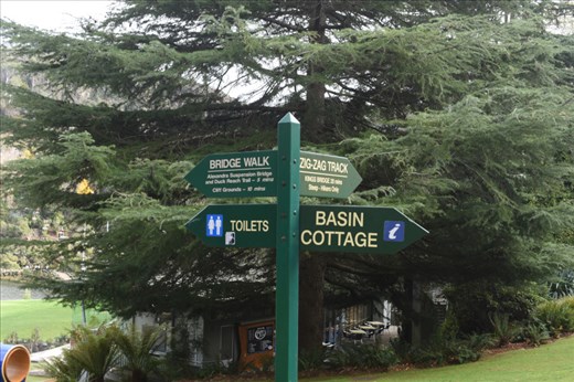 Fortunately, there were plenty of signposts to guide him on his trek through the Gorge.