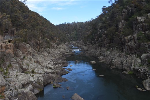 For crossing the bridge, you received a nice reward: an unobstructed view upriver.