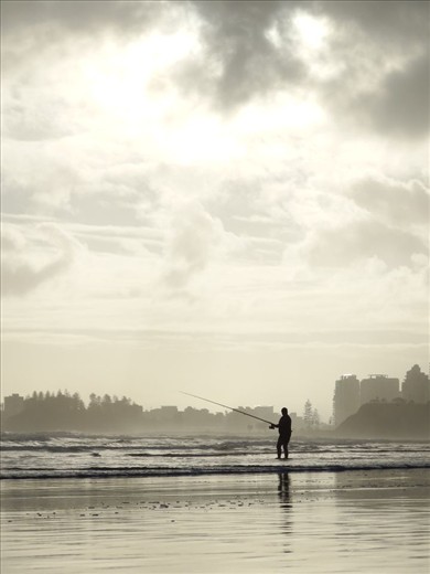 Fishing in the calm after the storm