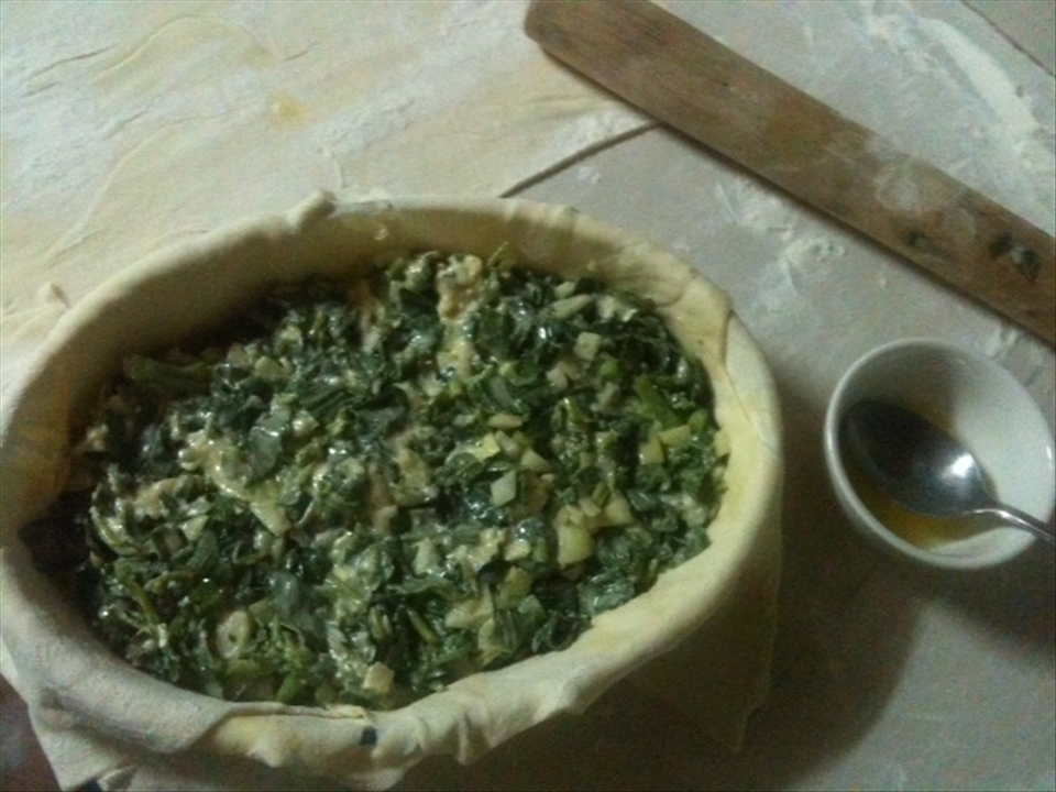 Marrying the pastry and mixture