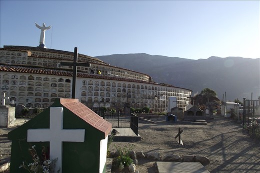 cementerio de Yungay, único lugar de la ciudad que se salvó del terremoto del 70