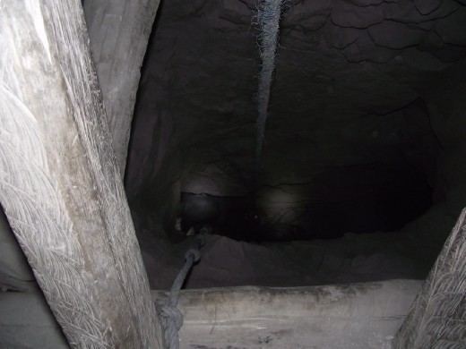 descente de niveau dans une galerie privée