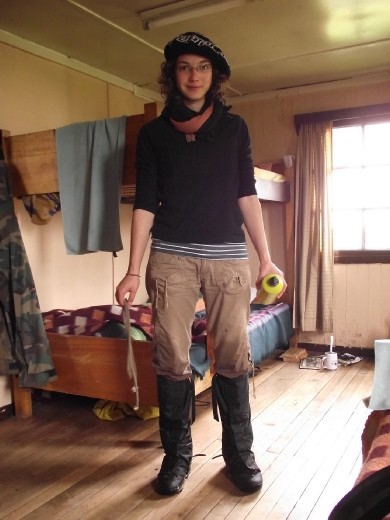 Lucie part a la chasse...