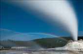 Castle Geyser’s eruptions are predicted at an approximate 8 hour interval, but the next eruption was unpredictable as there had been a minor eruption. It was nature’s special performance as the full moon, wind direction, and the clear sky created a lunar rainbow formed in the mist of the eruption despite a 4 hour delay. The long wait under the harsh weather was well rewarded with nature’s special gift for me that night.: by terence1991, Views[843]