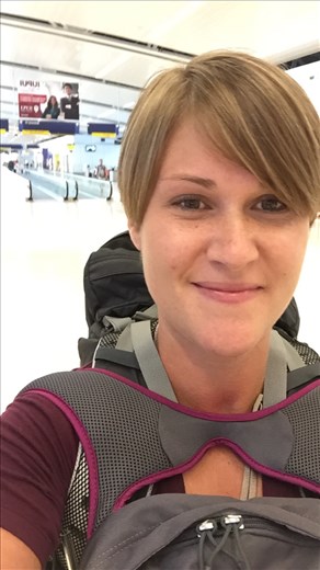 At the airport with my packs :)