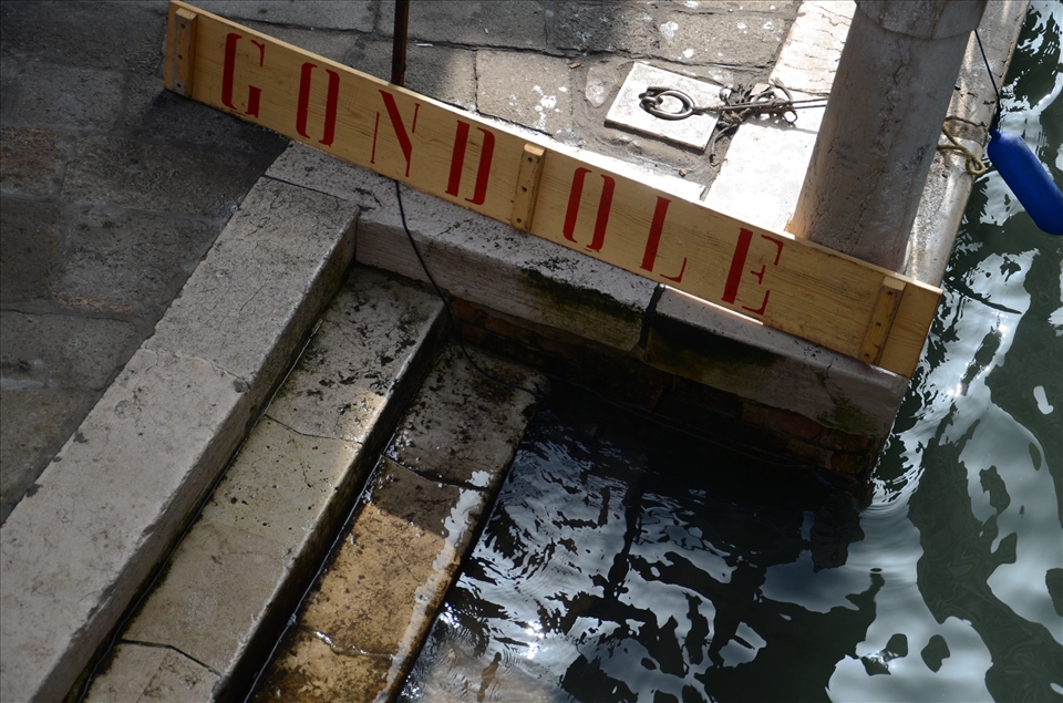 Finally reaching work as a gondolier