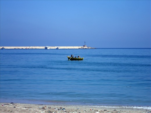 Like Father, like son and Grandson, Family of fisher men taking their boat out on a quite day maybe to give the youngest a lesson about fishing in the empty waters