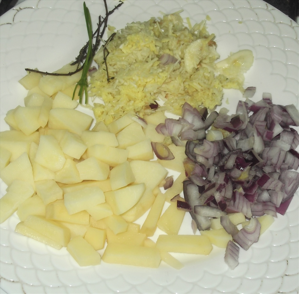 Ingredients for the bat curry