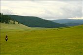 A lone rider picks his way between the rolling hills of the Steppe: by the_steppe, Views[281]