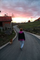 Hiker returns home as sun sets beyond on Mt. Divcibare 
: by the_wolfe, Views[208]