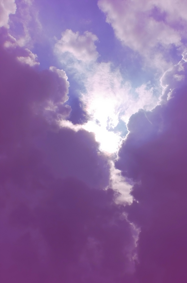 Clouds protection on a bright sunny day.