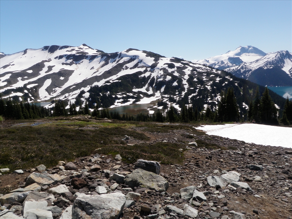 On the way to The Black Tusk. The Helm Lake Area.
