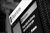 Almost there - Last minute information for the boarding is displayed, reminding everyone the time required to reach to the gates: by thebookoftravel, Views[584]