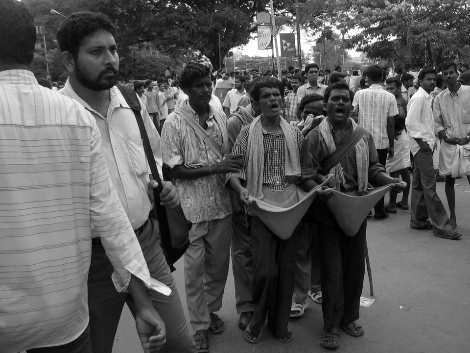 The problems of extreme poverty are the same regardless of age and gender. These blind singers are an example for how crippling poverty can be. Any kind of help from the government or other agencies never reach them and they survive life by singing at local celebrations without an identity in life. They move between places in the country searching for festivals to perform their art and make a living. Their life is a matter of curiosity for others yet they are denied even the basic human rights.
