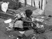 This image portrays an old woman making a meal on the road. She doesn’t have a home or someone else to take care of her. Thousands of people living in the streets of India like her share the same living standards and often develop chronic illness. Basic treatments and medication are generally out of their reach and never in time. : by thebookoftravel, Views[1573]