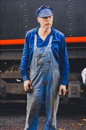 2.	Meet Brendan, he is “the” mechanic, loco pilot, tester, fitter and everything else to these steam trains. I met him at the station once the train was halted. He explained the various mechanisms of the steam train and how the steam engine functions. The station has a huge garage nearby where the maintenance of trains is carried out. With the reduction in government support the future of steam rail is up to people like brendan and his co workers. : by thebookoftravel, Views[739]