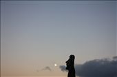 Moai and the Moon - Sunrise into a delightful sky, Rapa Nui: by theglobalite, Views[445]