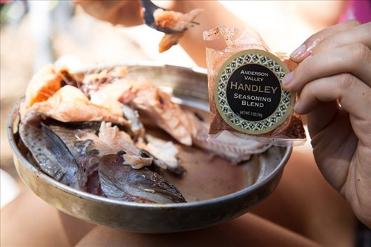 Not that the fish needed it, but we brought Northern CA's best spice blend.